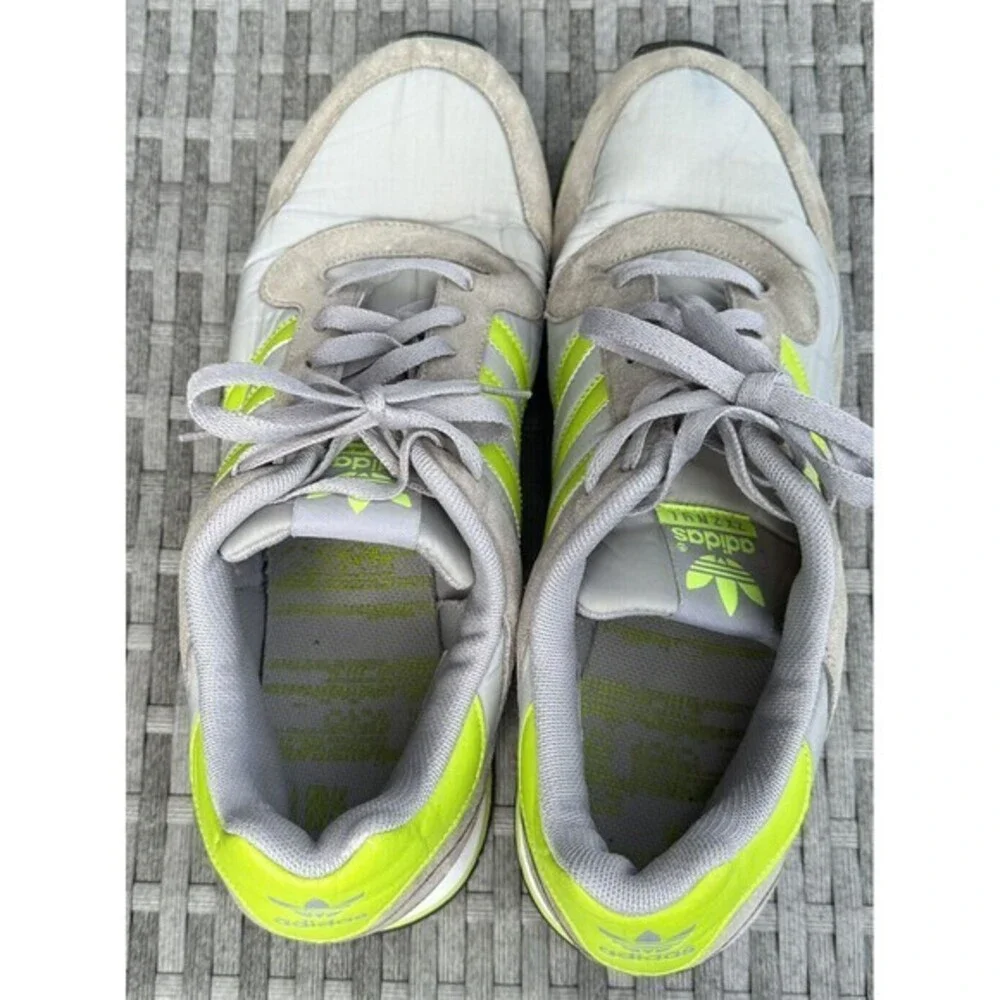 Adidas Mens ZXZNYL Running Shoes Gray Green Size‎ 13